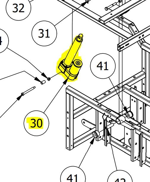 Dump Bed Actuator 735-2010-00 | L1009801411 - Intimidator UTV Central