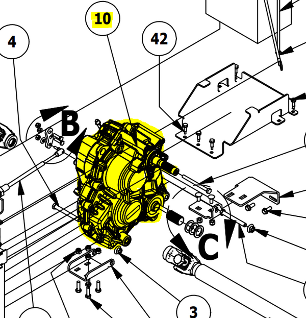 Intimidator 750cc Gas & 1000cc Diesel Transmission Assembly 737-3000-00 | L1009800261 - Intimidator UTV Central