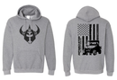 INTIMIDATOR GRAPHITE HEATHER HOODED SWEATSHIRT - Intimidator UTV Central