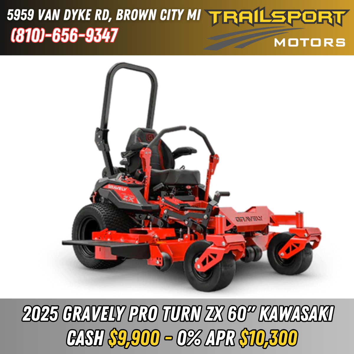 Gravely Pro Turn ZX 60 Kawasaki FX730V - Main Image