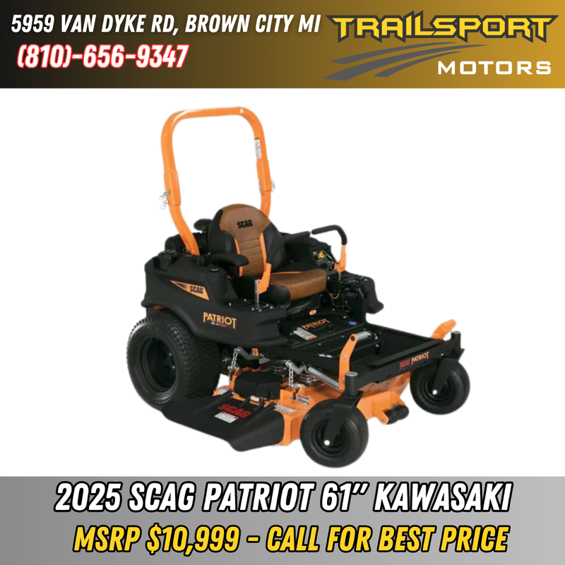 SCAG Patriot 61" Kawasaki FX730V 23hp