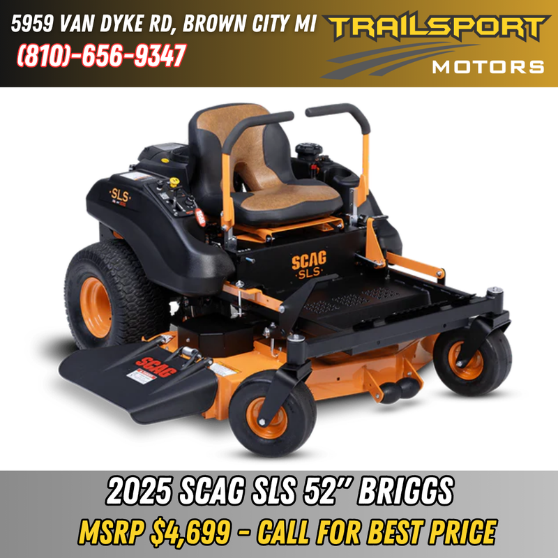 SCAG SLS 52" Briggs PXI Series 22hp *NEW for 2025*