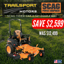 *CLEARANCE* 2025 SCAG Tiger Cat II 52" Kawasaki FT730V 24hp