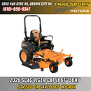2026 SCAG Tiger Cat II 61" Vanguard Big Block 36hp