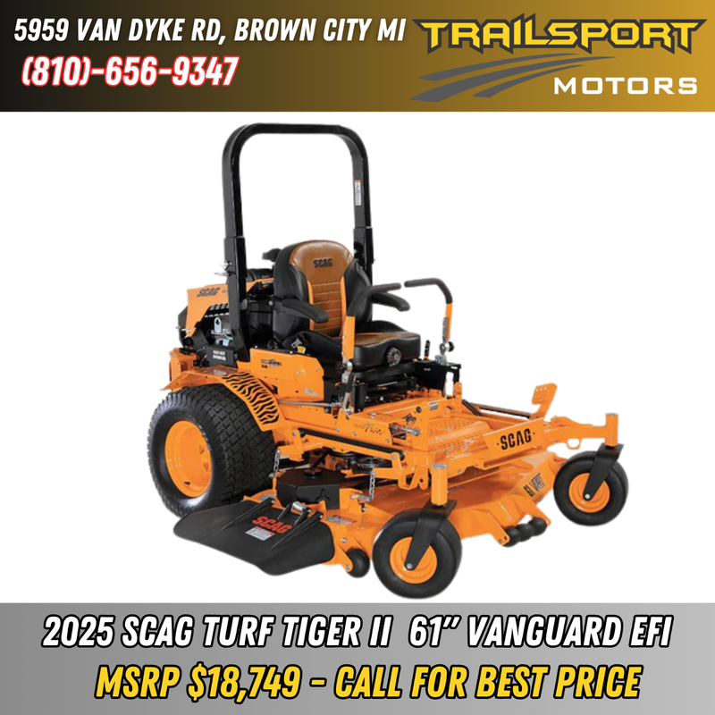 SCAG Turf Tiger II 61" Vanguard Big Block 40hp EFI