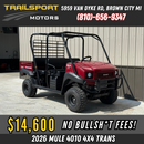 2026 Kawasaki MULE 4010 Trans 4x4 Deep Royal Red