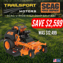 *CLEARANCE* 2025 SCAG V Ride II 52" Kawasaki 26hp FT EFI