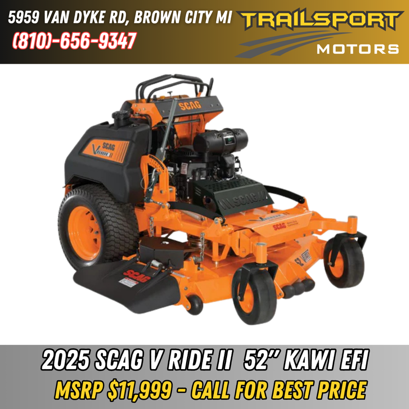 SCAG V Ride II 52" Kawasaki 26hp FT EFI