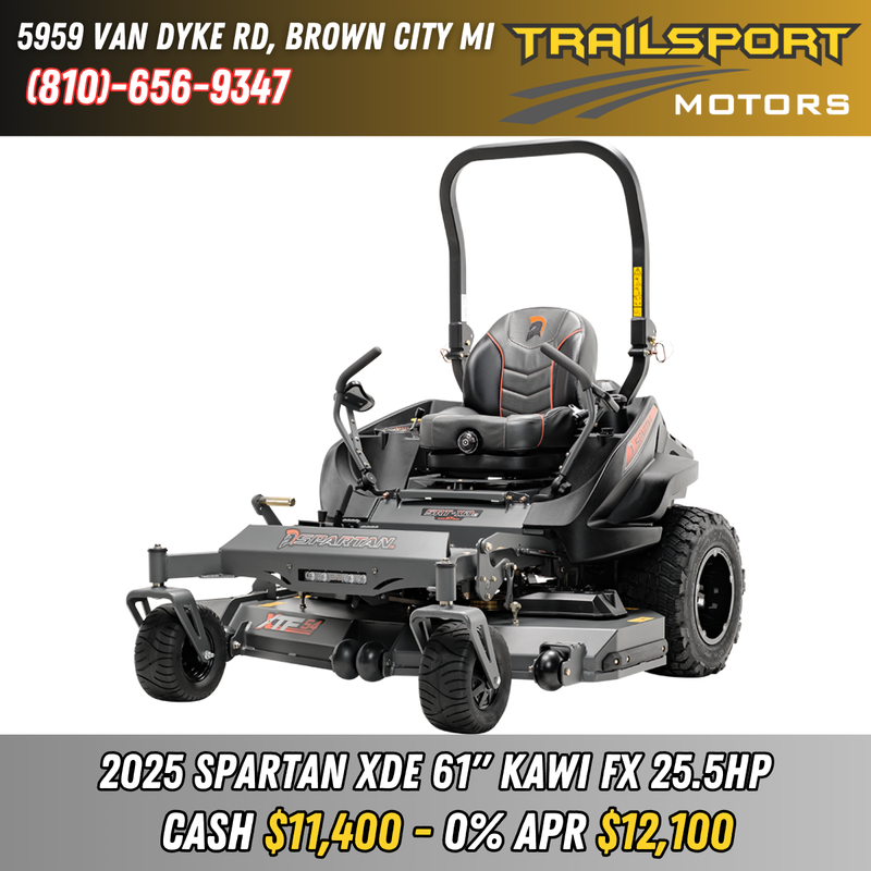 2025 Spartan SRT XDe 61" Kawasaki FX801V 25.5hp