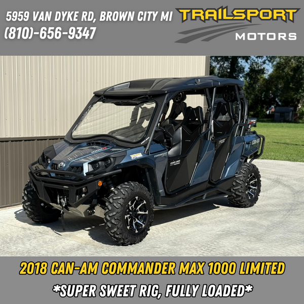 Pre-Owned 2018 Can-Am Commander 1000 Max Limited