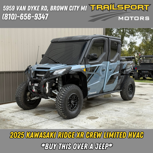Pre-Owned 2025 Kawasaki Ridge XR Crew Limited HVAC