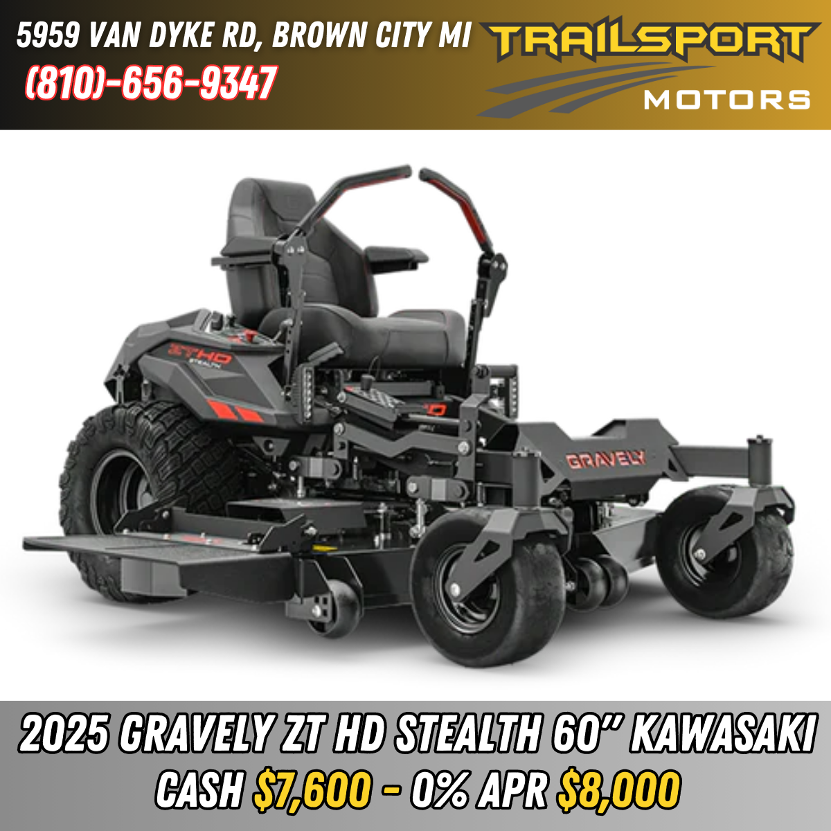 Stealth Gravely Hd 60 Price Gravely ZT HD 60 STEALTH Kawasaki