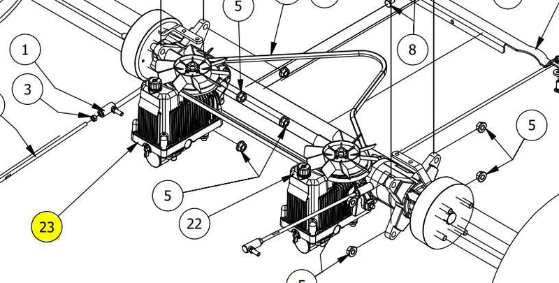 RZ Parker HTE10 Transmission Assembly