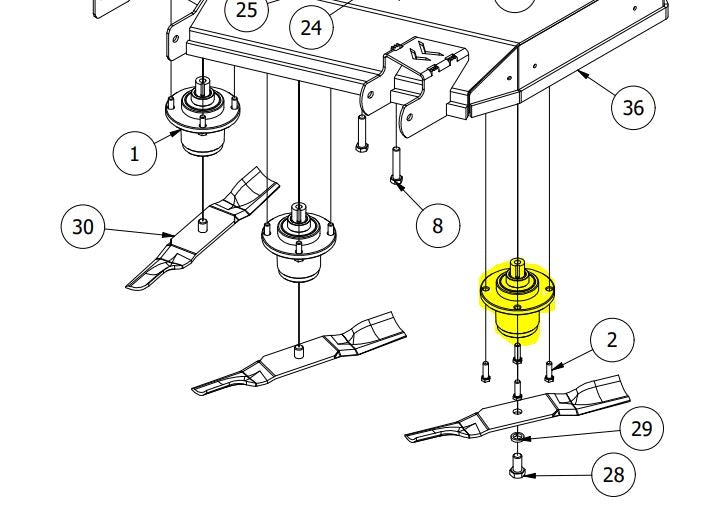 Spartan Mower Deck Spindles - Trailsport Motors