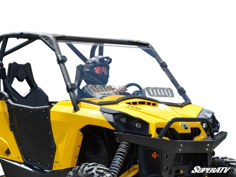 Can-Am Commander Scratch Resistant Full Windshield - Trailsport Motors